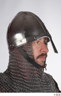  Photos Medieval Guard in mail armor 2 Medieval Clothing Soldier head helmet mail mail armor 0007.jpg